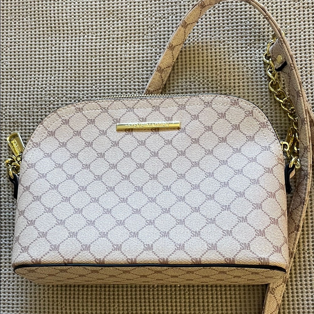 Steve Madden Cream Crossbody Bag